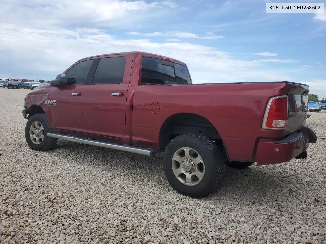 2014 Ram 2500 Longhorn VIN: 3C6UR5GL2EG258602 Lot: 69816314