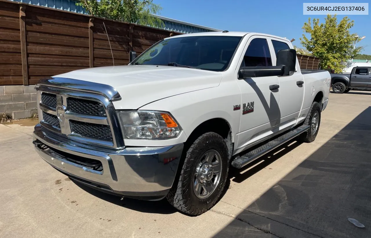 2014 Ram 2500 St VIN: 3C6UR4CJ2EG137406 Lot: 74503124