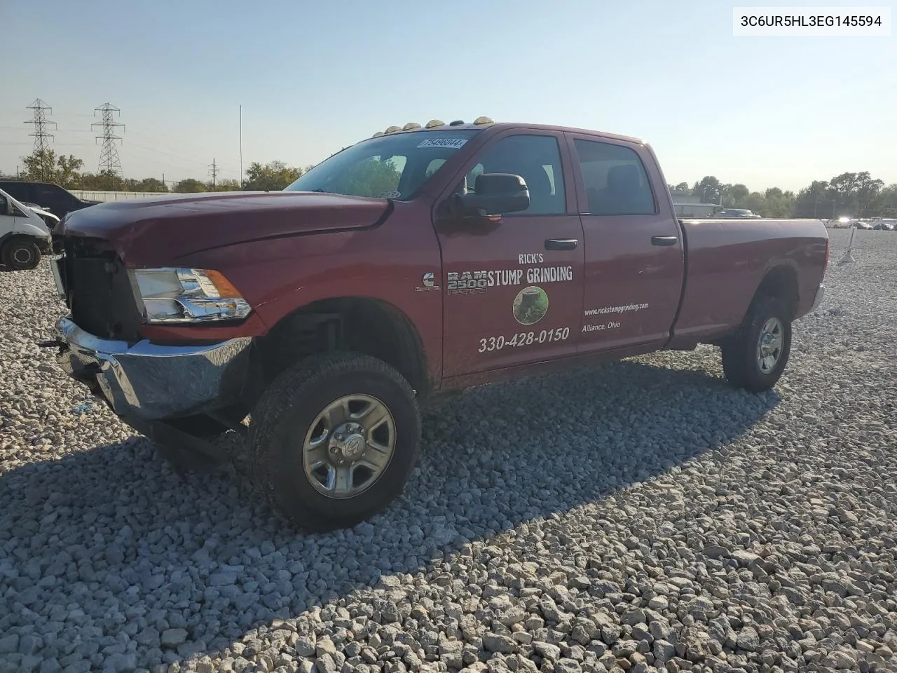 2014 Ram 2500 St VIN: 3C6UR5HL3EG145594 Lot: 75496044