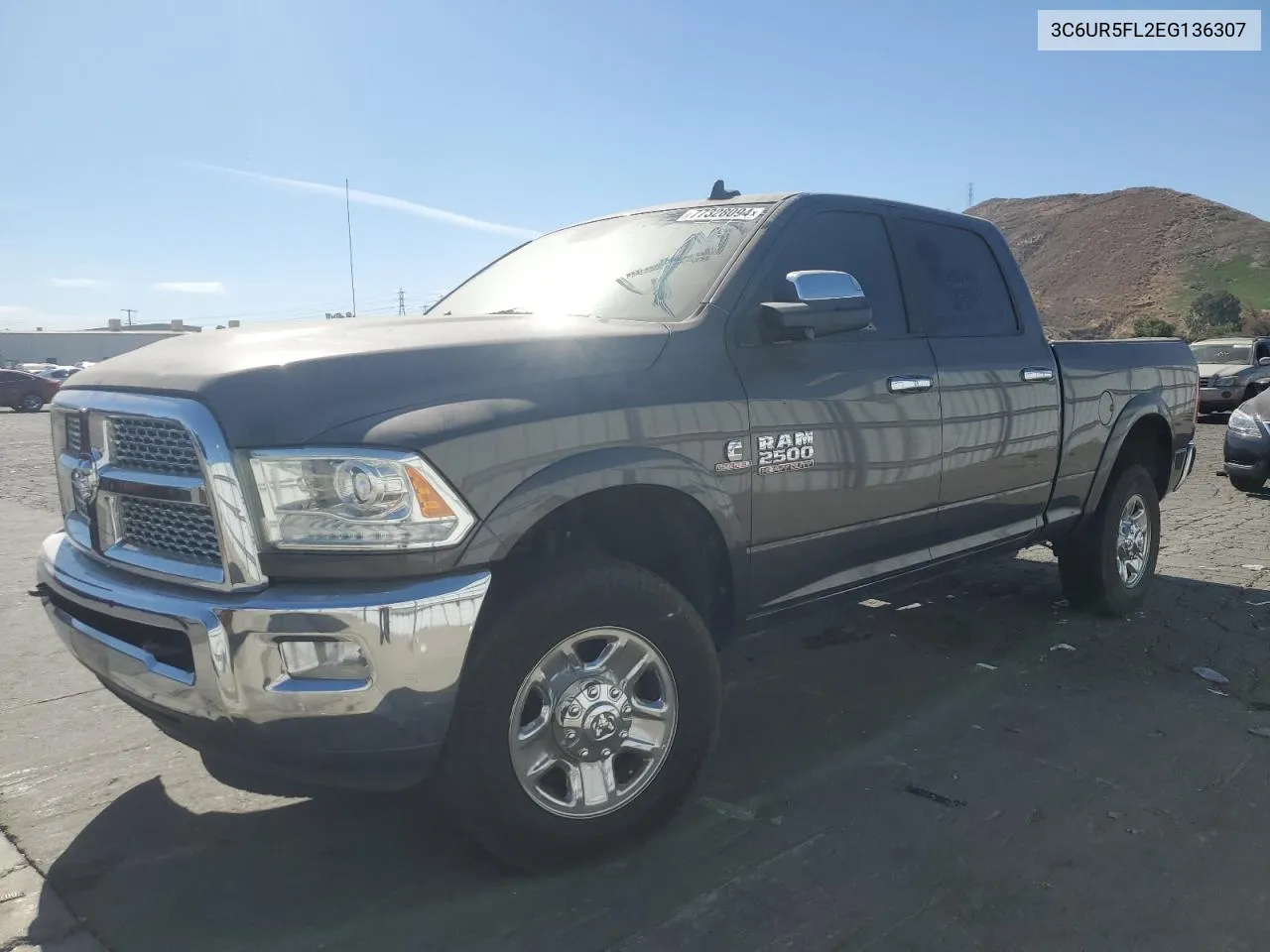 2014 Ram 2500 Laramie VIN: 3C6UR5FL2EG136307 Lot: 77328094