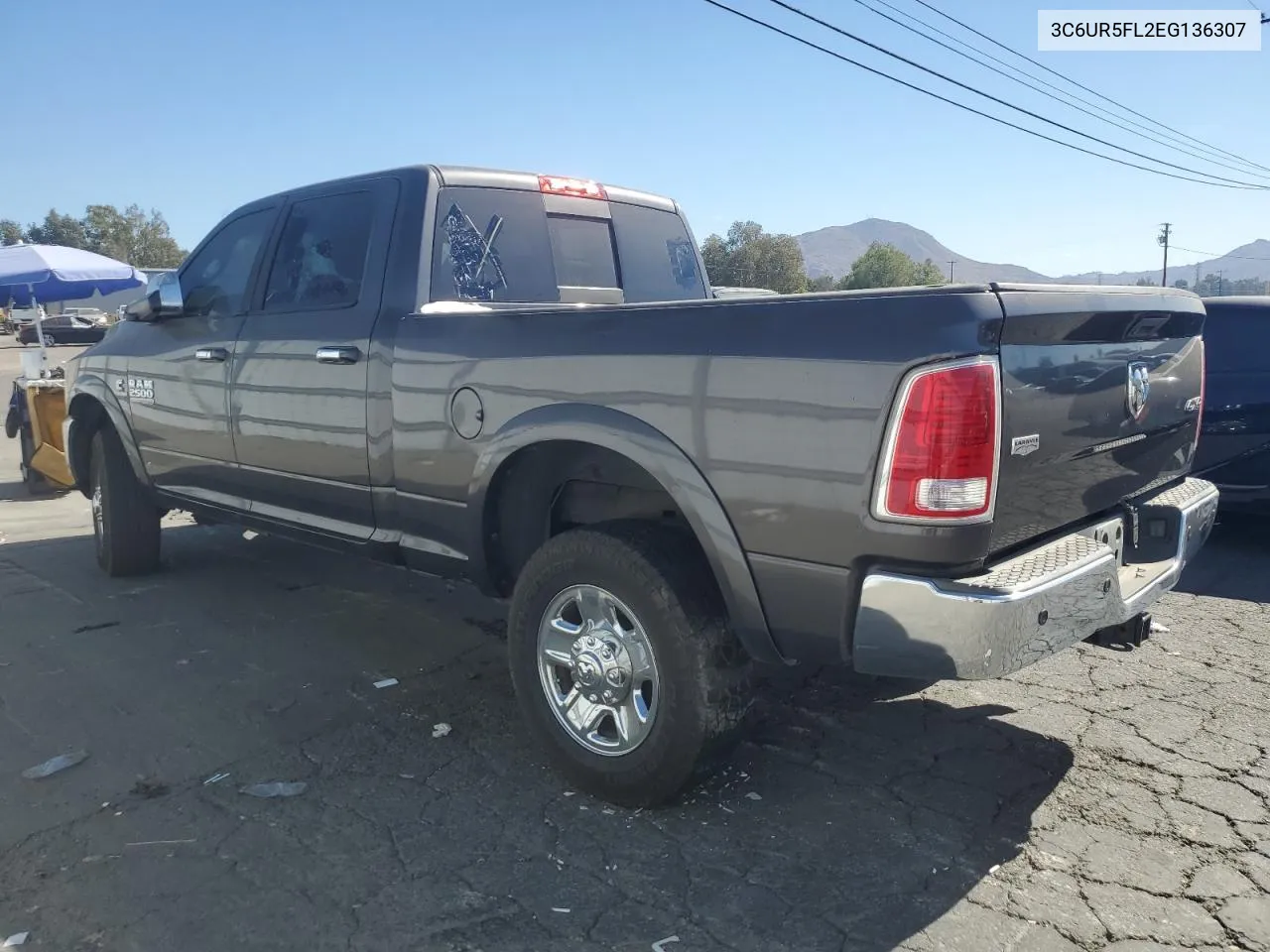 2014 Ram 2500 Laramie VIN: 3C6UR5FL2EG136307 Lot: 77328094