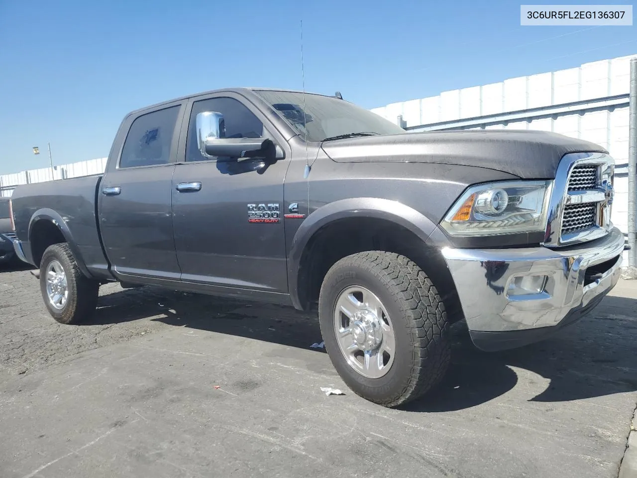 2014 Ram 2500 Laramie VIN: 3C6UR5FL2EG136307 Lot: 77328094