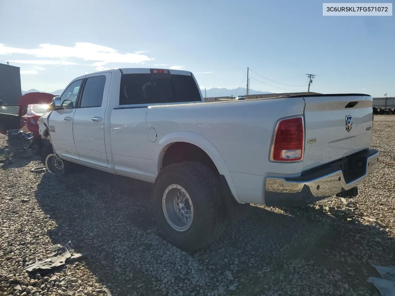 2015 Ram 2500 Laramie VIN: 3C6UR5KL7FG571072 Lot: 68083314