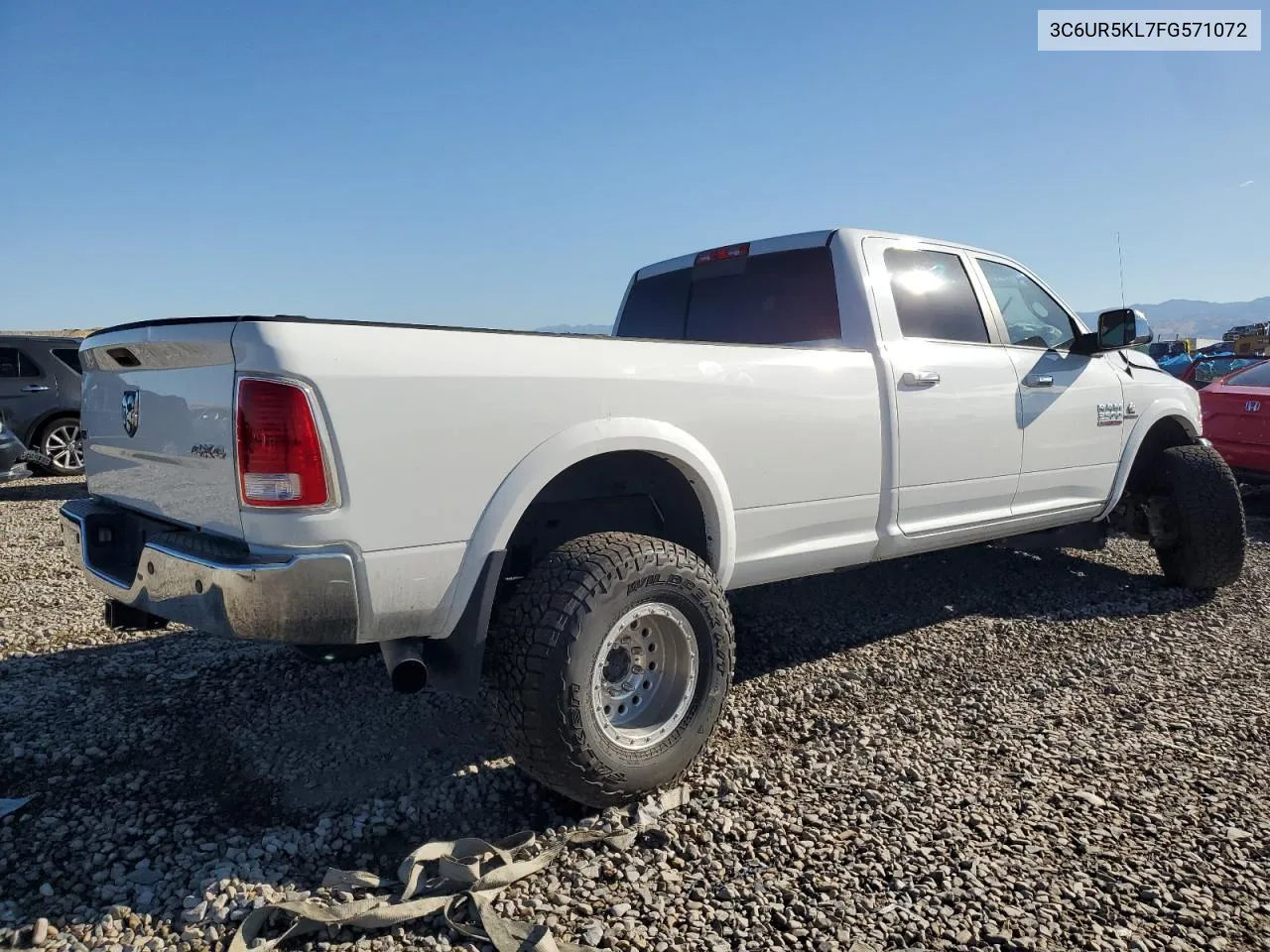 2015 Ram 2500 Laramie VIN: 3C6UR5KL7FG571072 Lot: 68083314