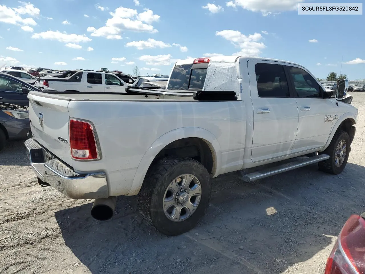 2015 Ram 2500 Laramie VIN: 3C6UR5FL3FG520842 Lot: 72135594