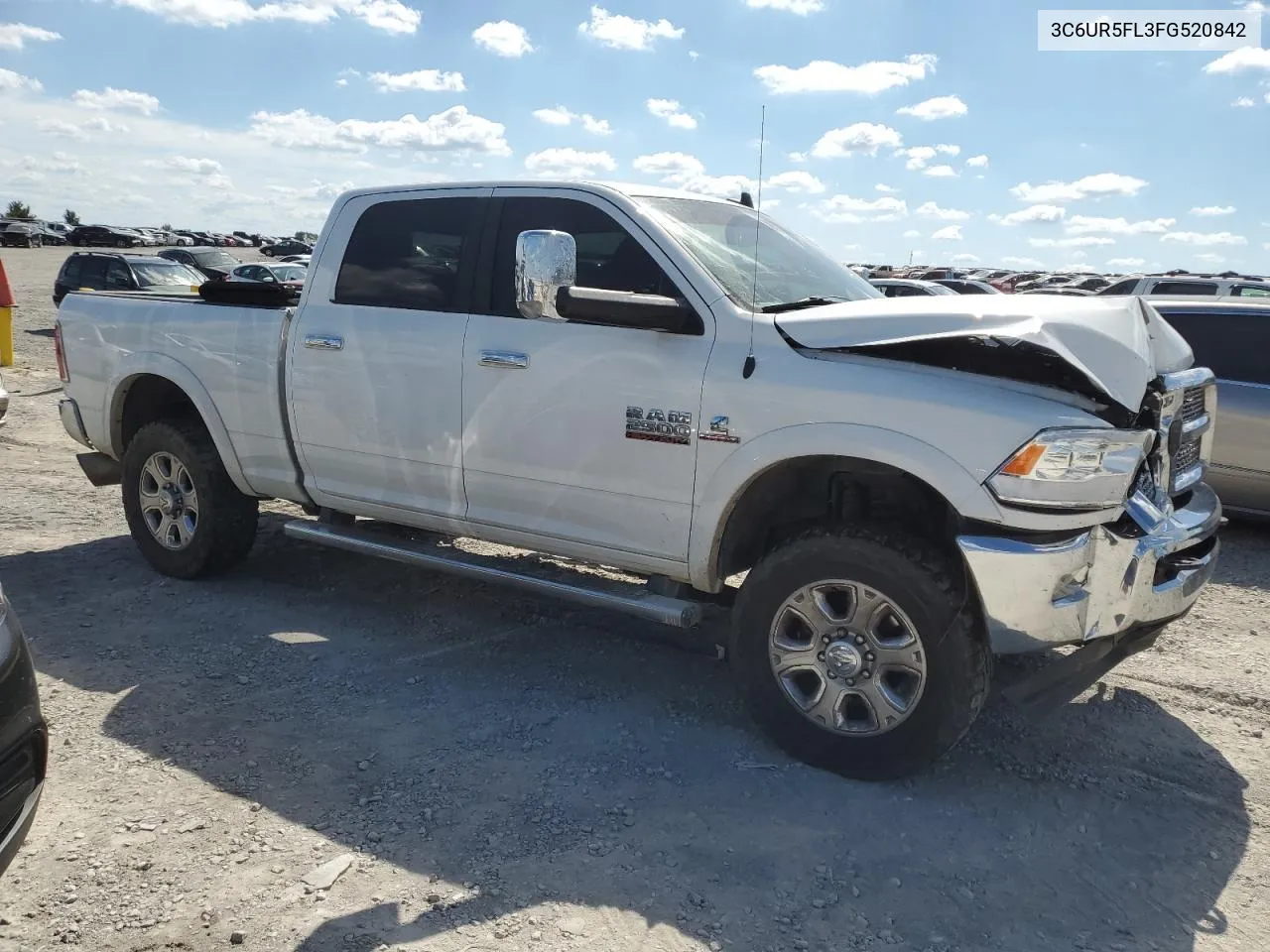 2015 Ram 2500 Laramie VIN: 3C6UR5FL3FG520842 Lot: 72135594