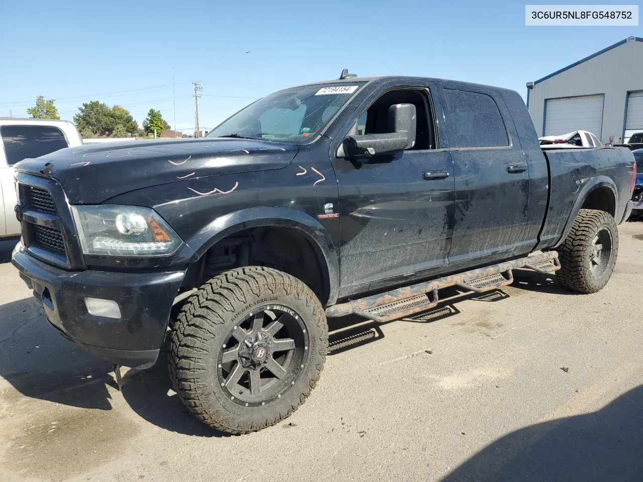 2015 Ram 2500 Laramie VIN: 3C6UR5NL8FG548752 Lot: 72194154