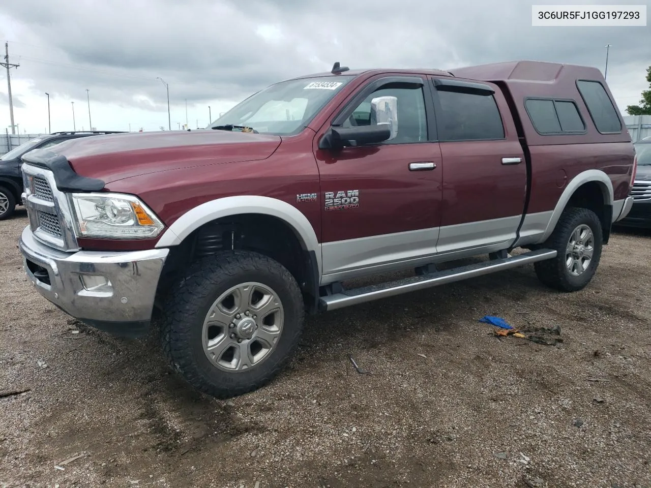 2016 Ram 2500 Laramie VIN: 3C6UR5FJ1GG197293 Lot: 61534534