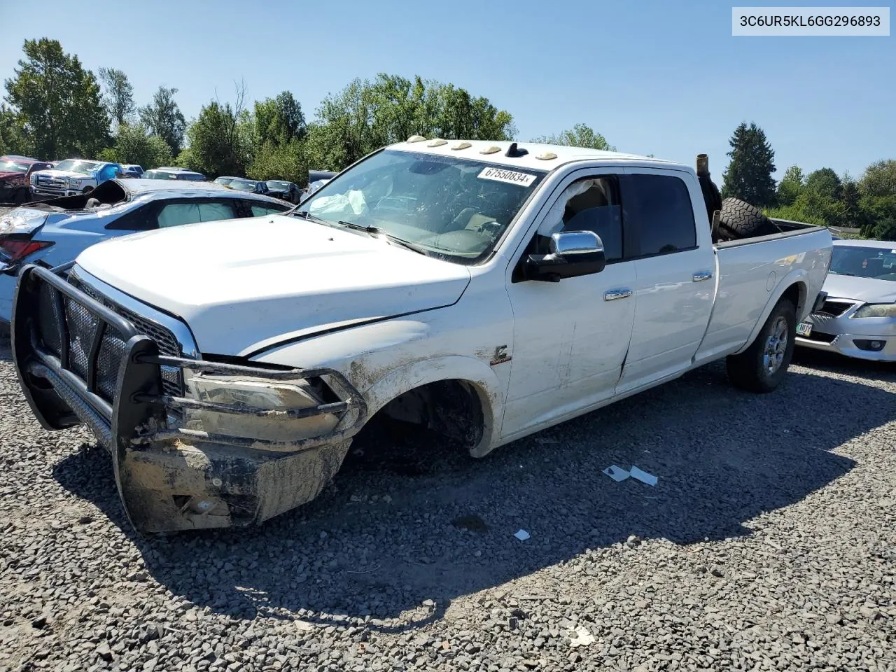 2016 Ram 2500 Laramie VIN: 3C6UR5KL6GG296893 Lot: 67550834