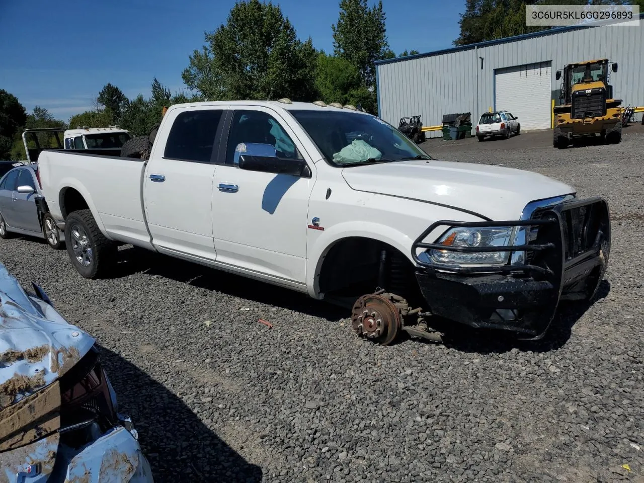 2016 Ram 2500 Laramie VIN: 3C6UR5KL6GG296893 Lot: 67550834