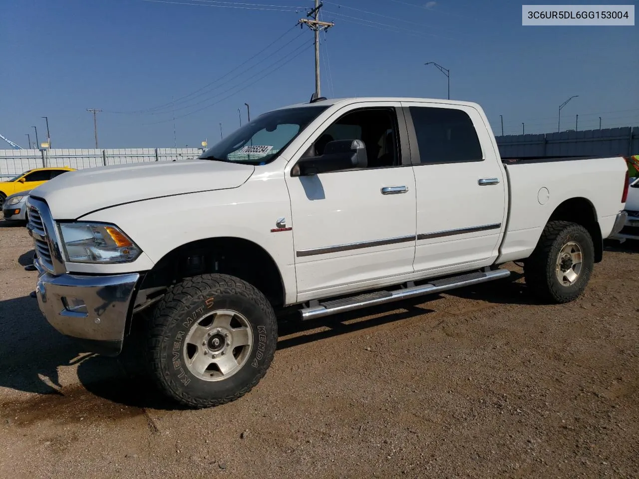 2016 Ram 2500 Slt VIN: 3C6UR5DL6GG153004 Lot: 70055234