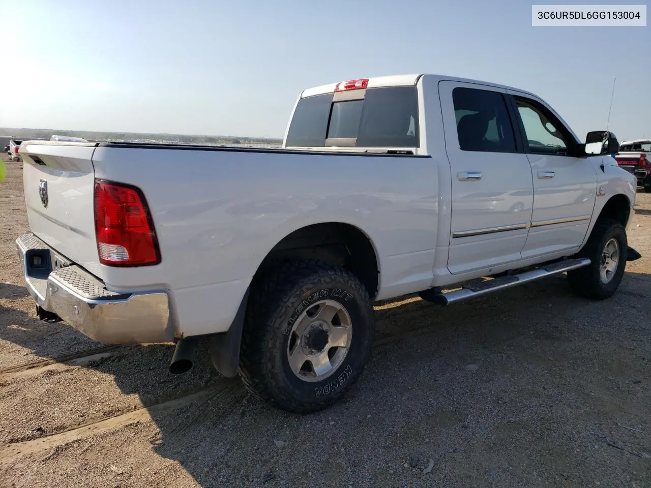 2016 Ram 2500 Slt VIN: 3C6UR5DL6GG153004 Lot: 70055234