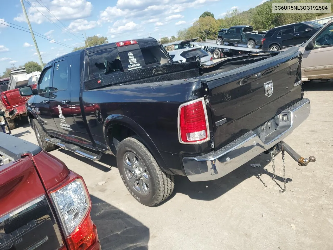 2016 Ram 2500 Laramie VIN: 3C6UR5NL3GG192504 Lot: 72227454