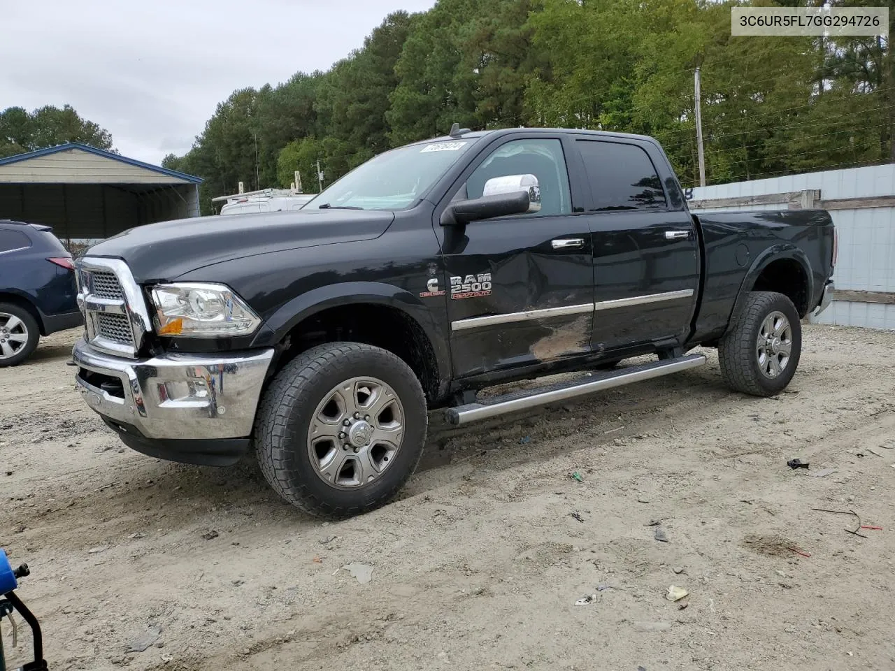 2016 Ram 2500 Laramie VIN: 3C6UR5FL7GG294726 Lot: 72676474