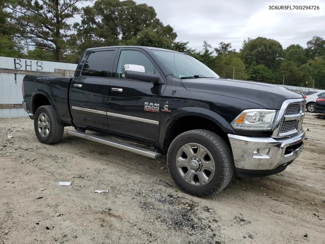 2016 Ram 2500 Laramie VIN: 3C6UR5FL7GG294726 Lot: 72676474