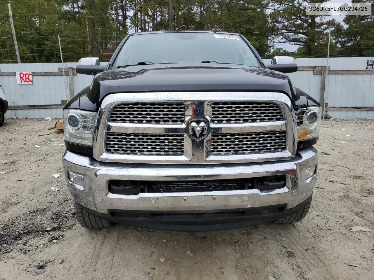 3C6UR5FL7GG294726 2016 Ram 2500 Laramie