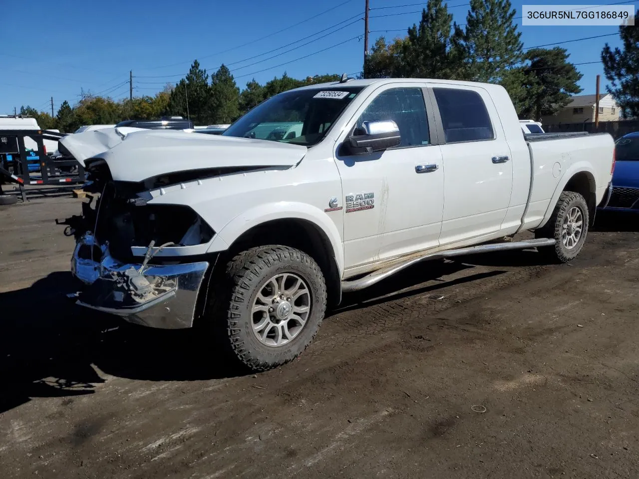 2016 Ram 2500 Laramie VIN: 3C6UR5NL7GG186849 Lot: 73250534