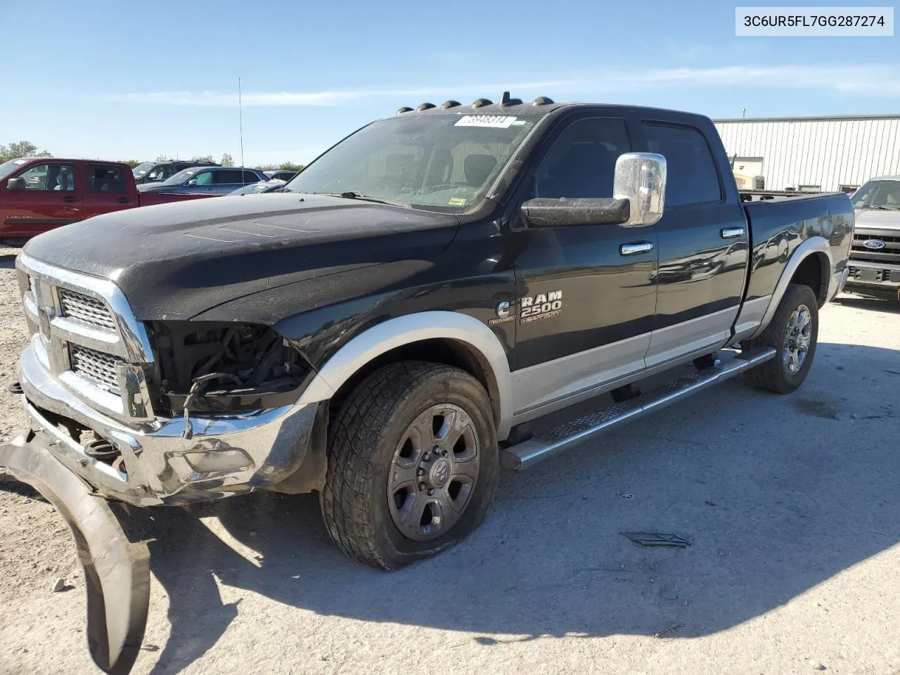 2016 Ram 2500 Laramie VIN: 3C6UR5FL7GG287274 Lot: 73948314