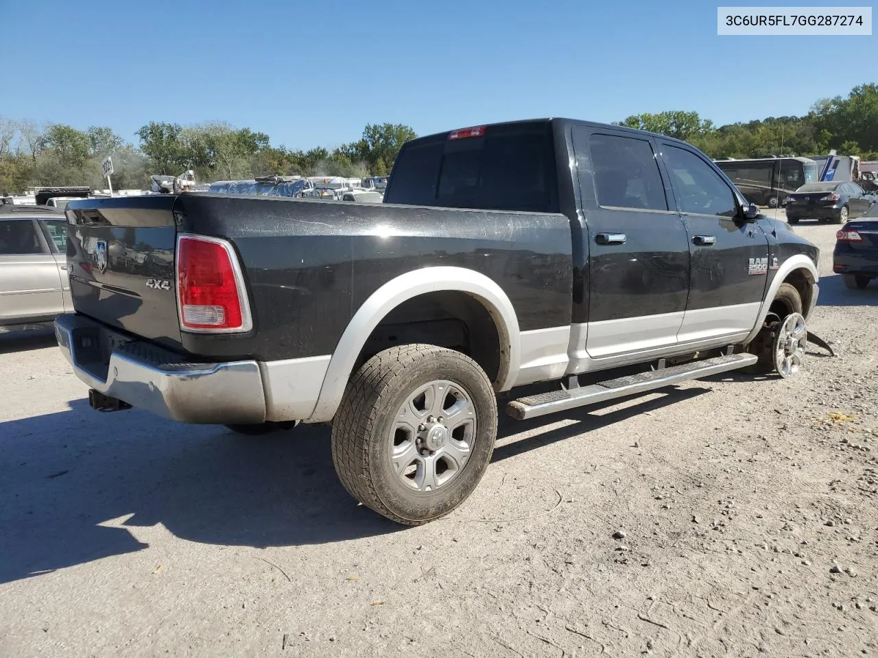 2016 Ram 2500 Laramie VIN: 3C6UR5FL7GG287274 Lot: 73948314