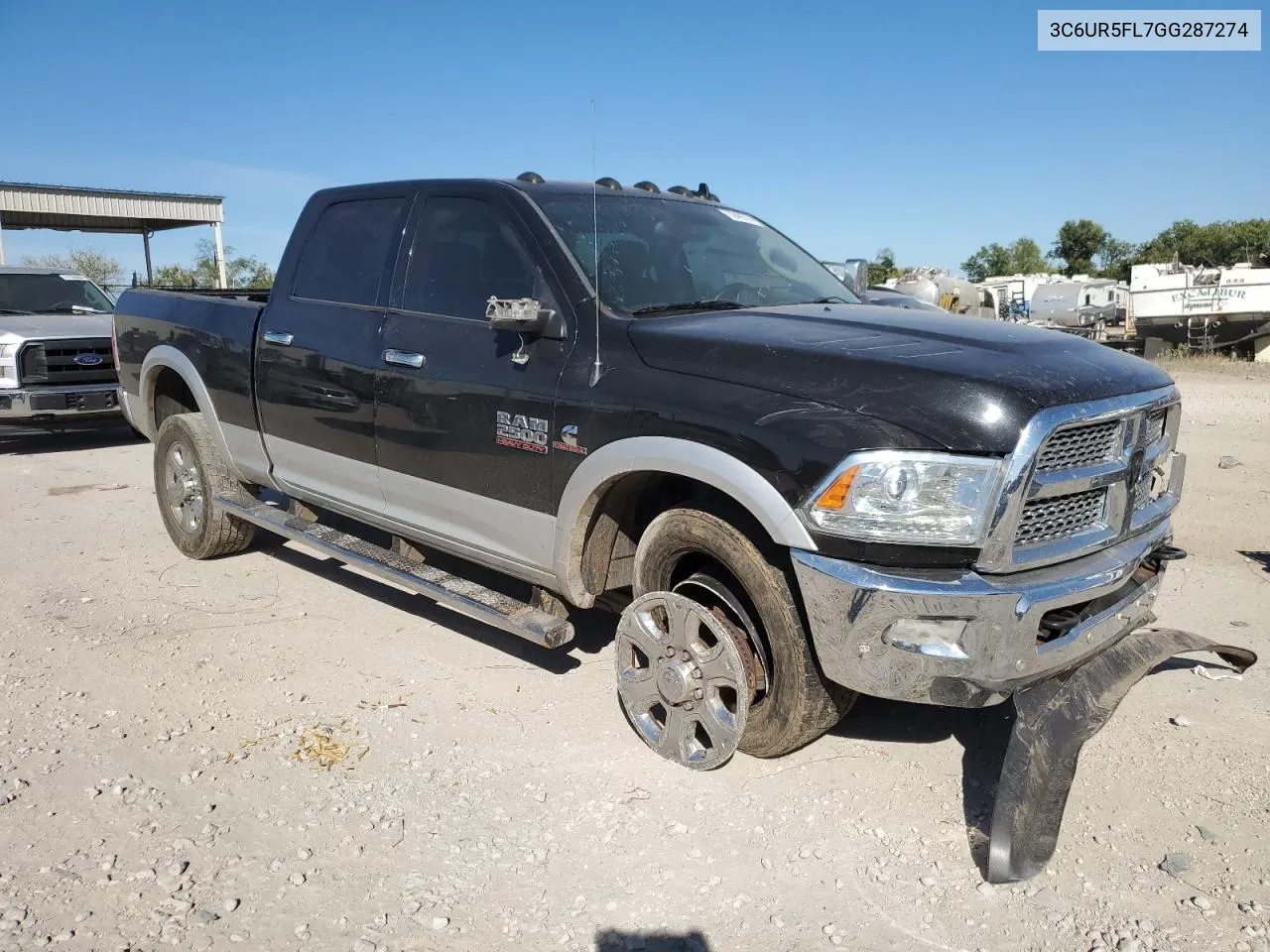 2016 Ram 2500 Laramie VIN: 3C6UR5FL7GG287274 Lot: 73948314