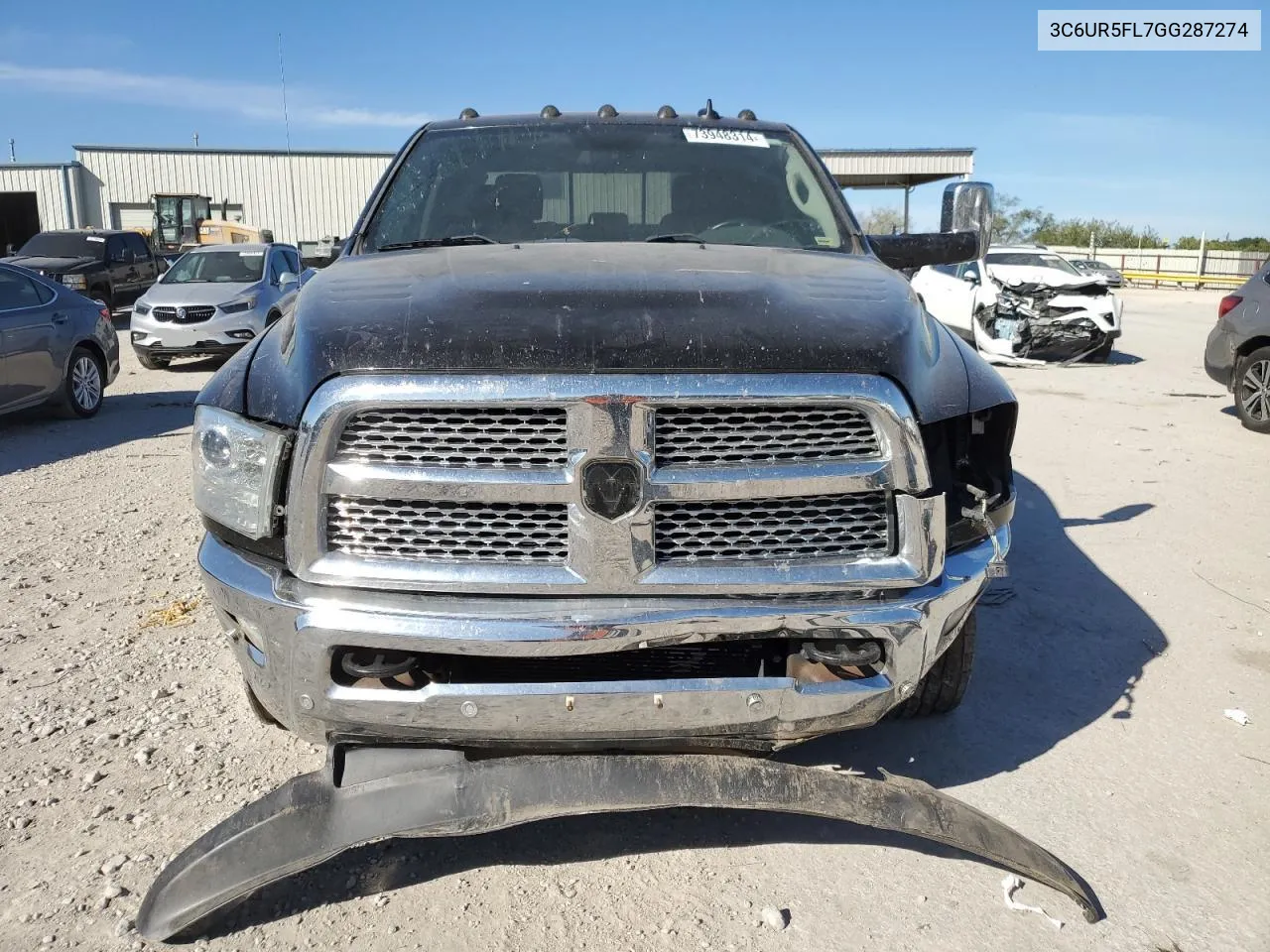 2016 Ram 2500 Laramie VIN: 3C6UR5FL7GG287274 Lot: 73948314