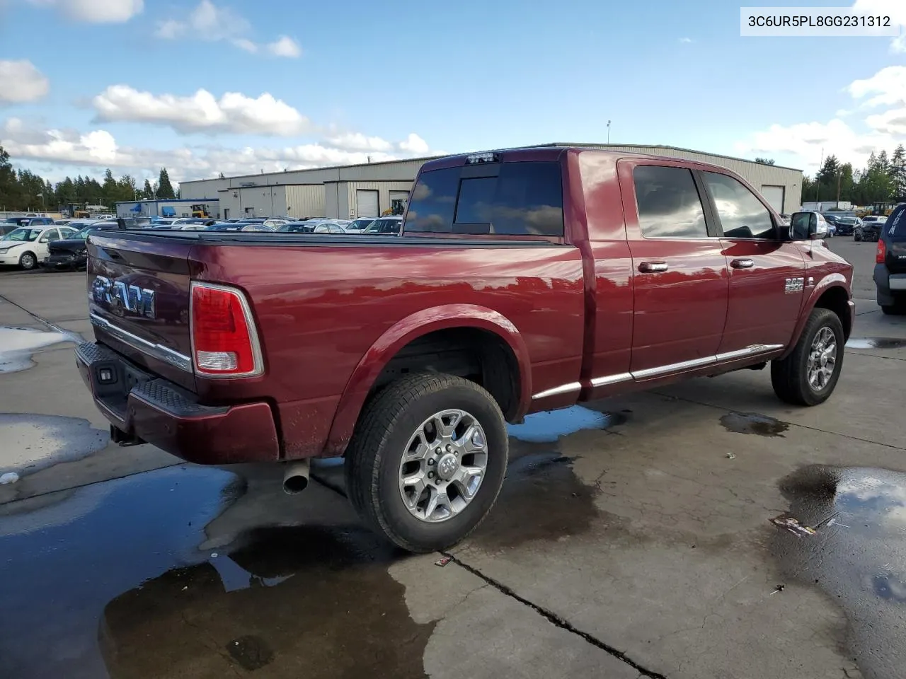 2016 Ram 2500 Longhorn VIN: 3C6UR5PL8GG231312 Lot: 74757054