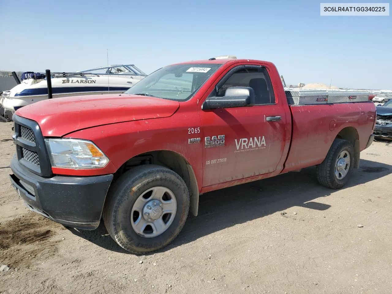 2016 Ram 2500 St VIN: 3C6LR4AT1GG340225 Lot: 75015994