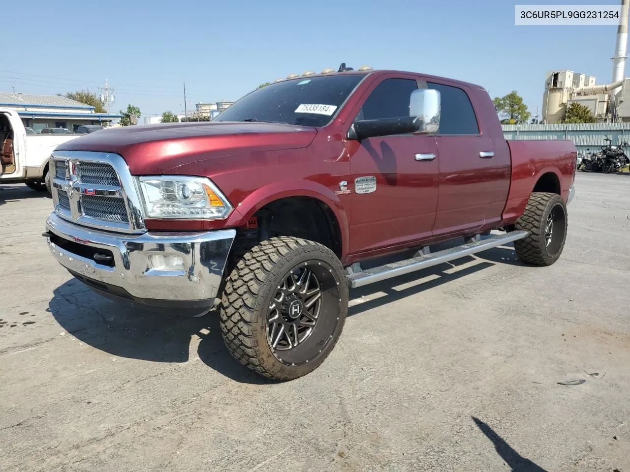 2016 Ram 2500 Longhorn VIN: 3C6UR5PL9GG231254 Lot: 75338184