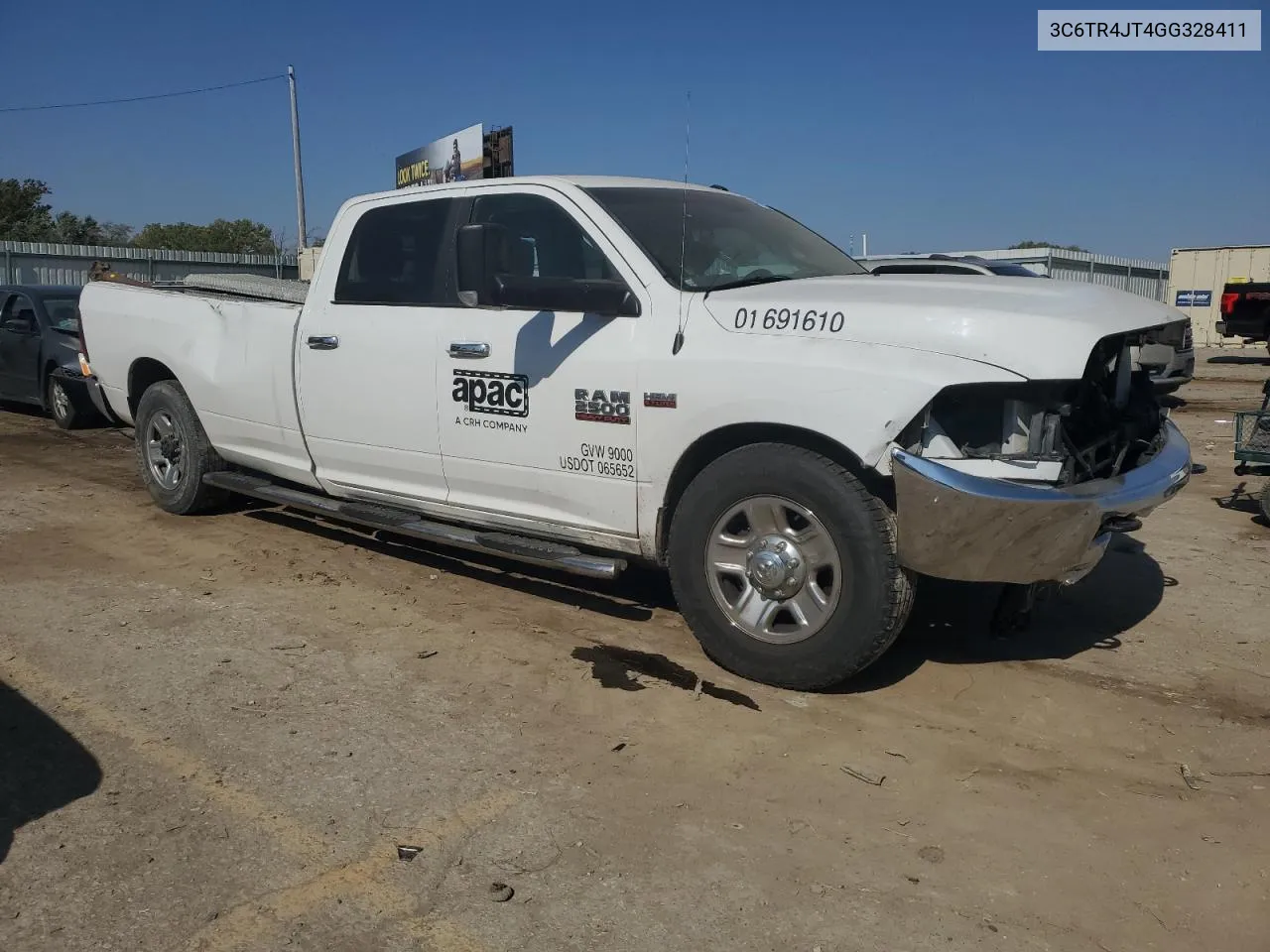 2016 Ram 2500 Slt VIN: 3C6TR4JT4GG328411 Lot: 75592764