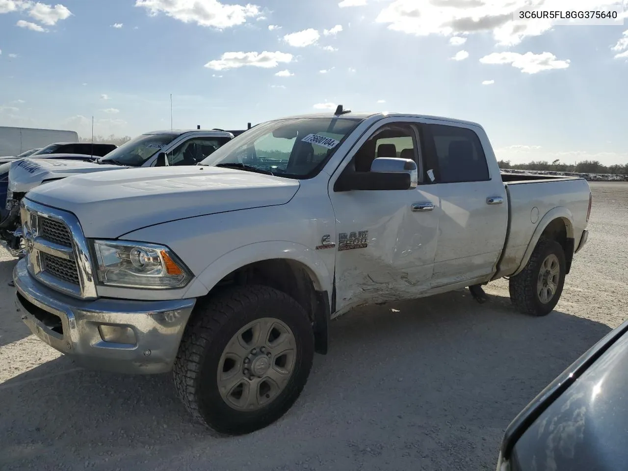 2016 Ram 2500 Laramie VIN: 3C6UR5FL8GG375640 Lot: 75600104