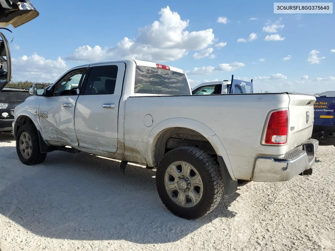 2016 Ram 2500 Laramie VIN: 3C6UR5FL8GG375640 Lot: 75600104