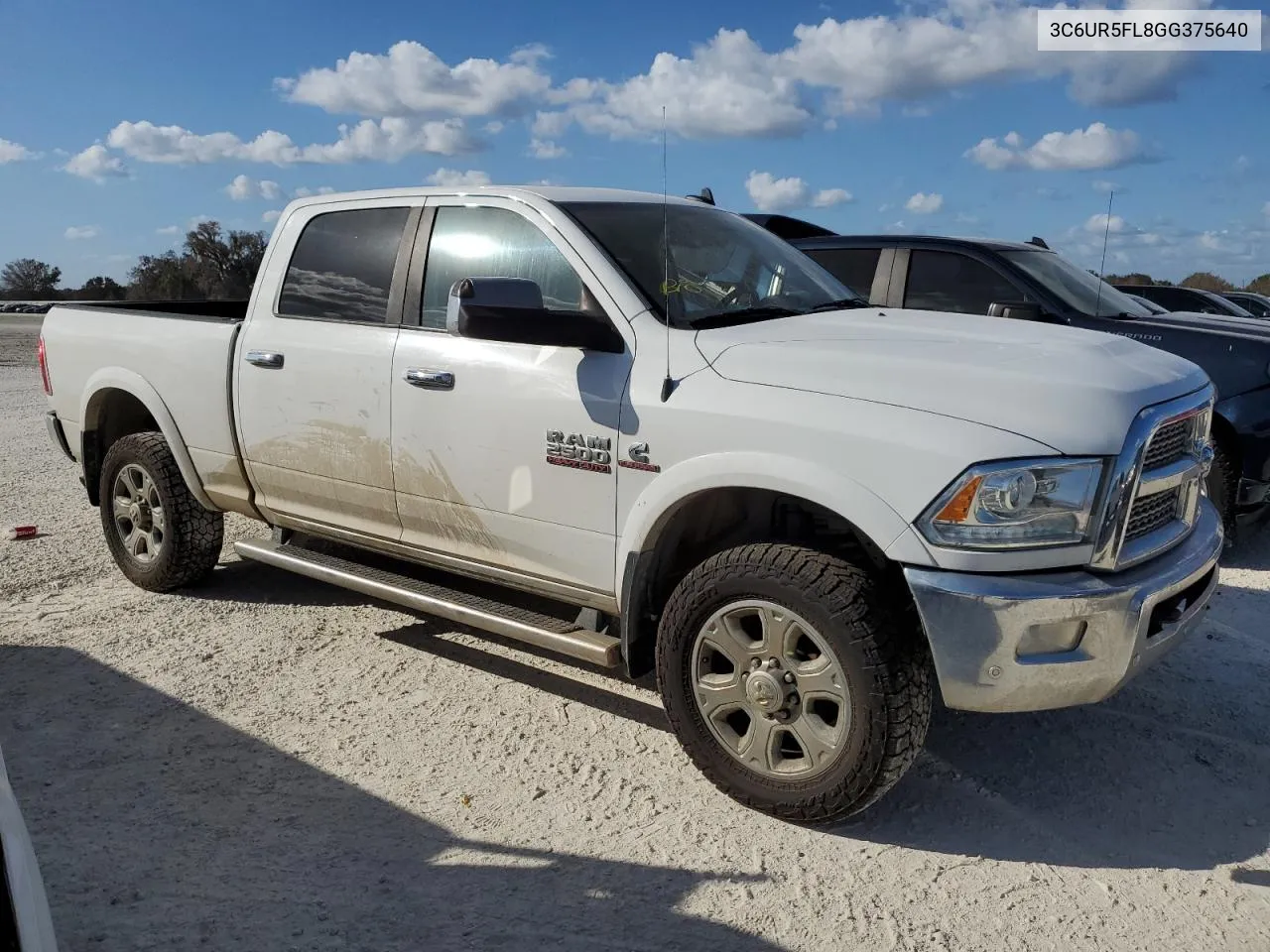 2016 Ram 2500 Laramie VIN: 3C6UR5FL8GG375640 Lot: 75600104