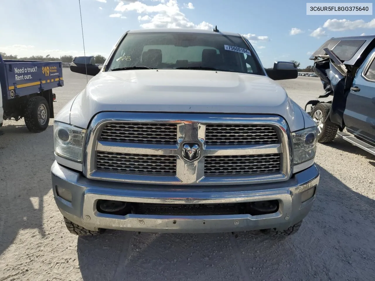 2016 Ram 2500 Laramie VIN: 3C6UR5FL8GG375640 Lot: 75600104