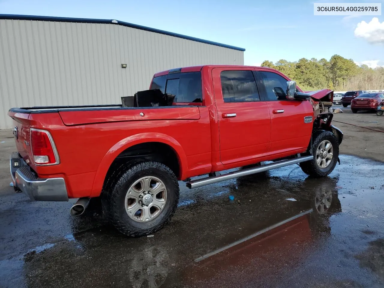 2016 Ram 2500 Longhorn VIN: 3C6UR5GL4GG259785 Lot: 76971334