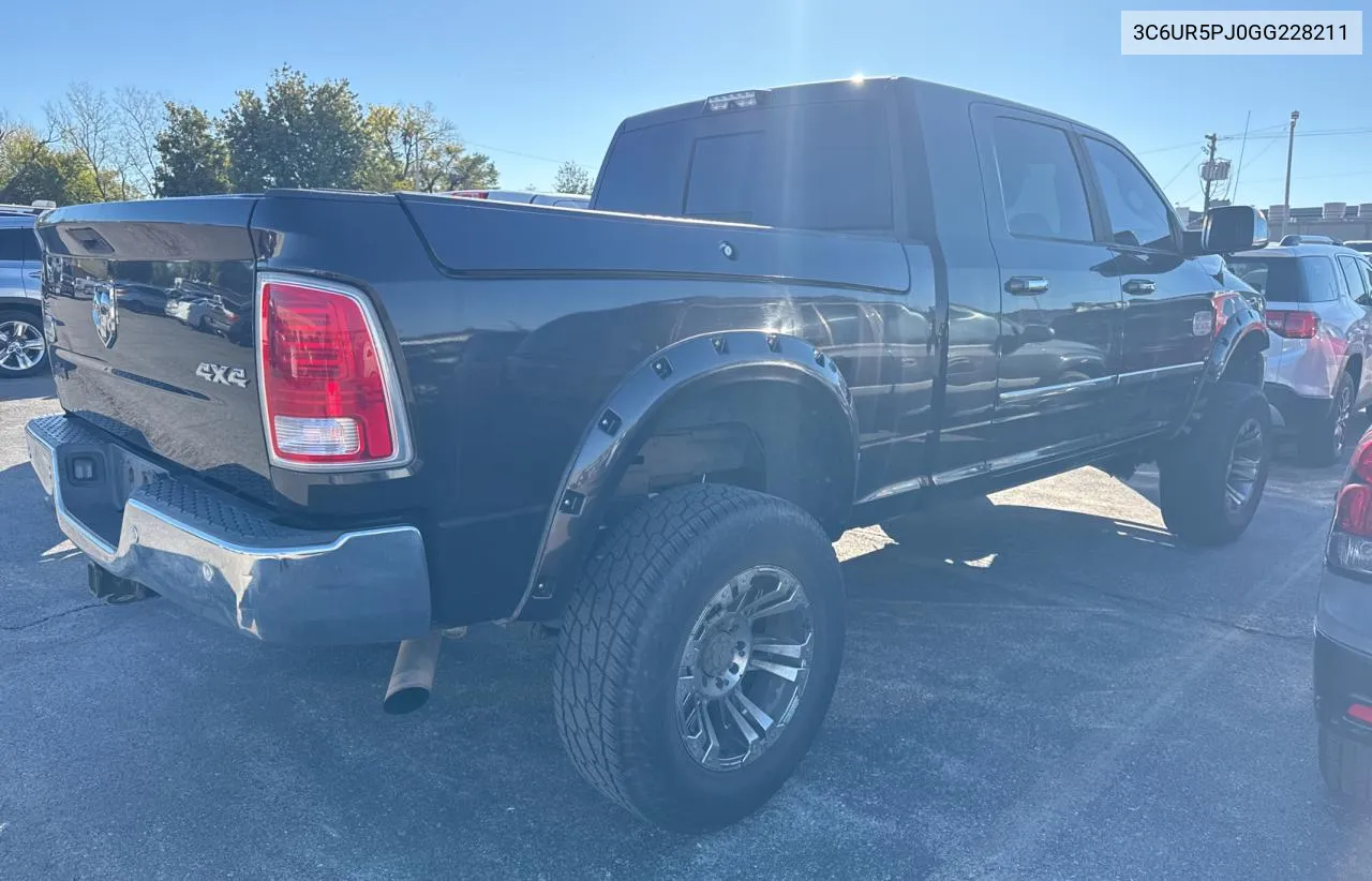 2016 Ram 2500 Longhorn VIN: 3C6UR5PJ0GG228211 Lot: 80865954