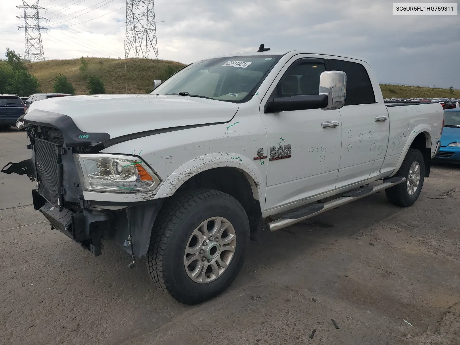 2017 Ram 2500 Laramie VIN: 3C6UR5FL1HG759311 Lot: 65011454