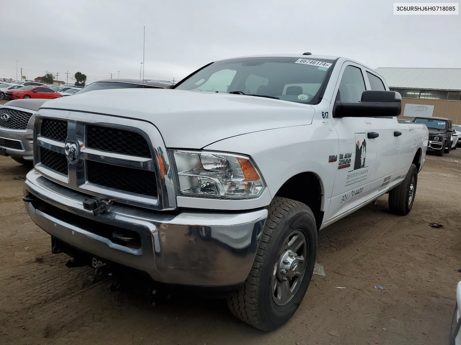 2017 Ram 2500 St VIN: 3C6UR5HJ6HG718085 Lot: 66746174