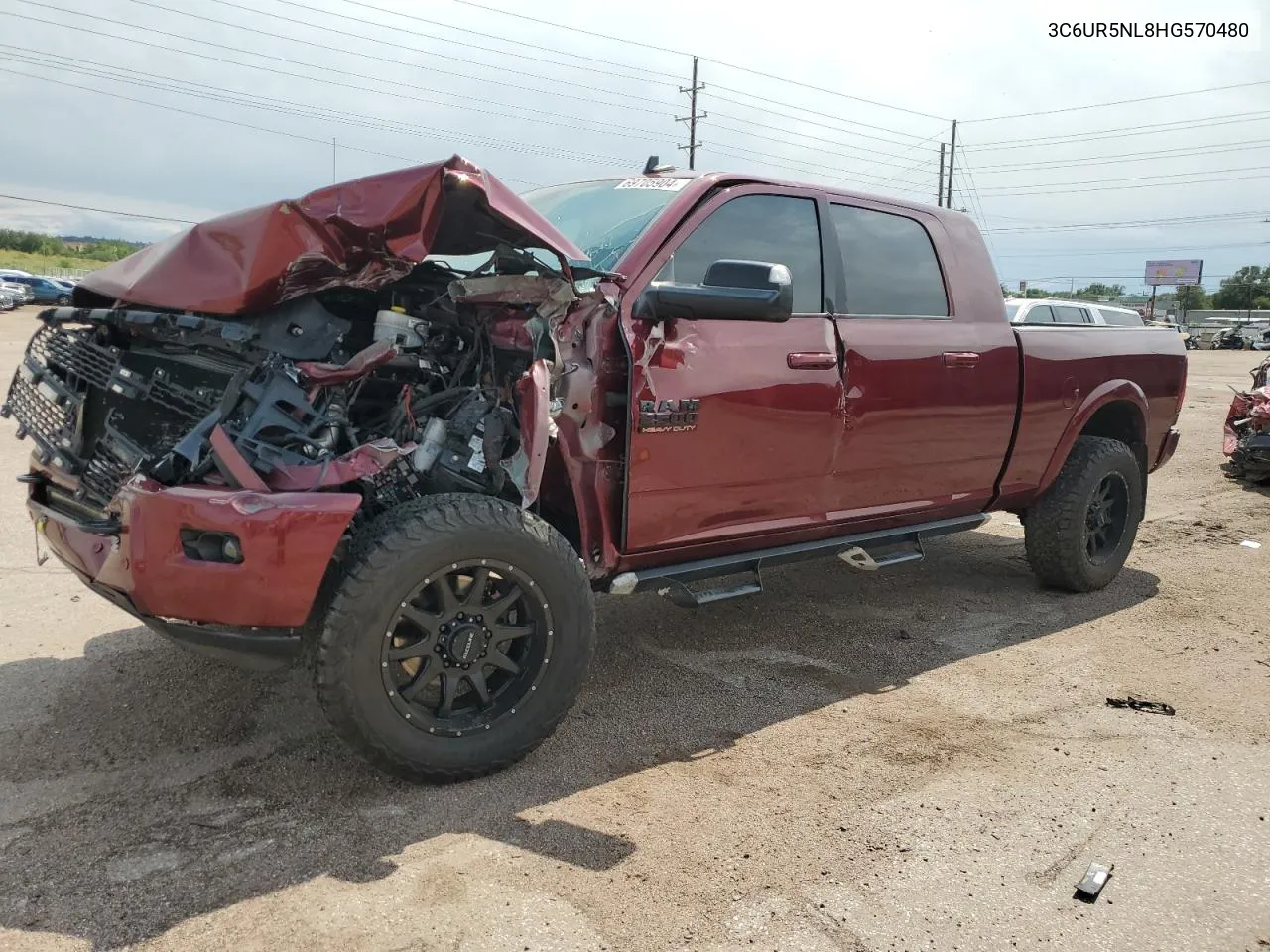 2017 Ram 2500 Laramie VIN: 3C6UR5NL8HG570480 Lot: 69705904