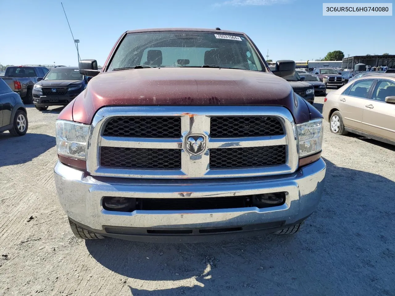 2017 Ram 2500 St VIN: 3C6UR5CL6HG740080 Lot: 70531564