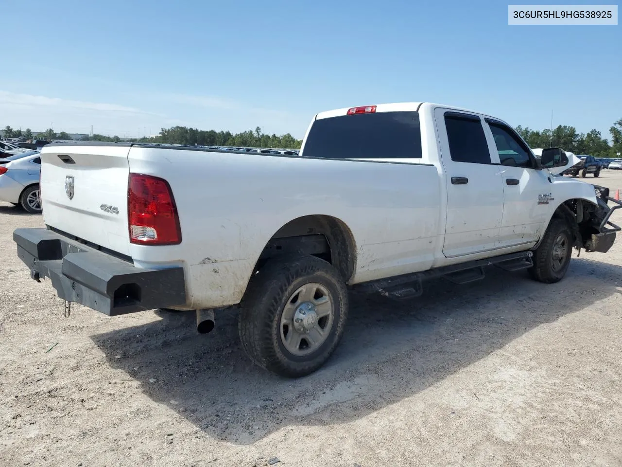 2017 Ram 2500 St VIN: 3C6UR5HL9HG538925 Lot: 70658594