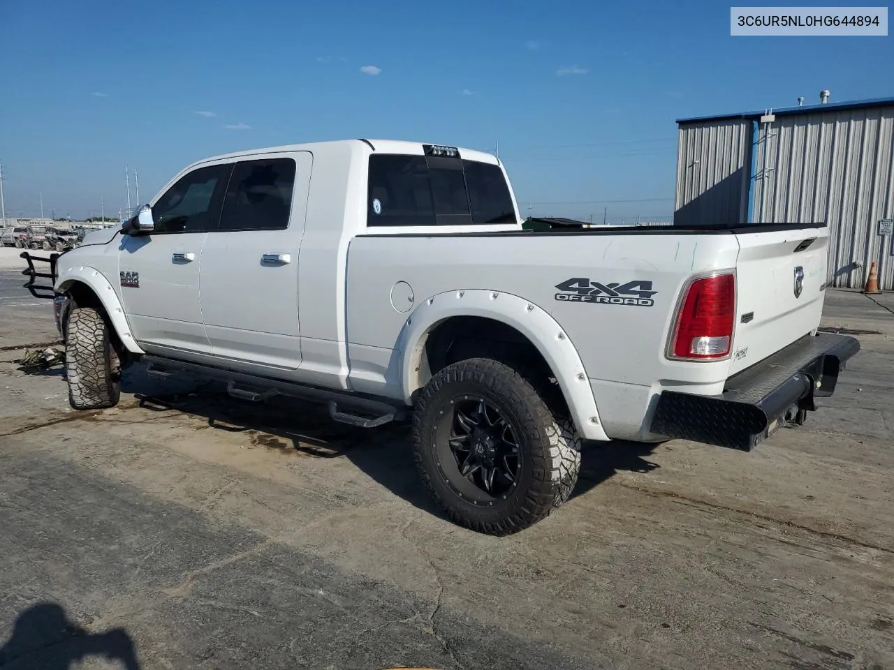 2017 Ram 2500 Laramie VIN: 3C6UR5NL0HG644894 Lot: 71290744