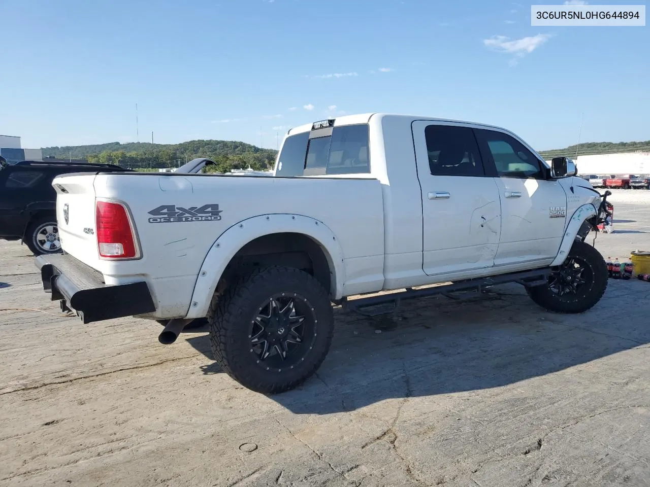 2017 Ram 2500 Laramie VIN: 3C6UR5NL0HG644894 Lot: 71290744