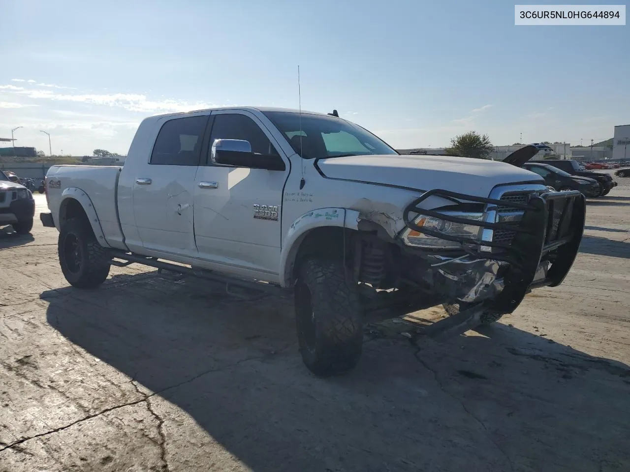 2017 Ram 2500 Laramie VIN: 3C6UR5NL0HG644894 Lot: 71290744