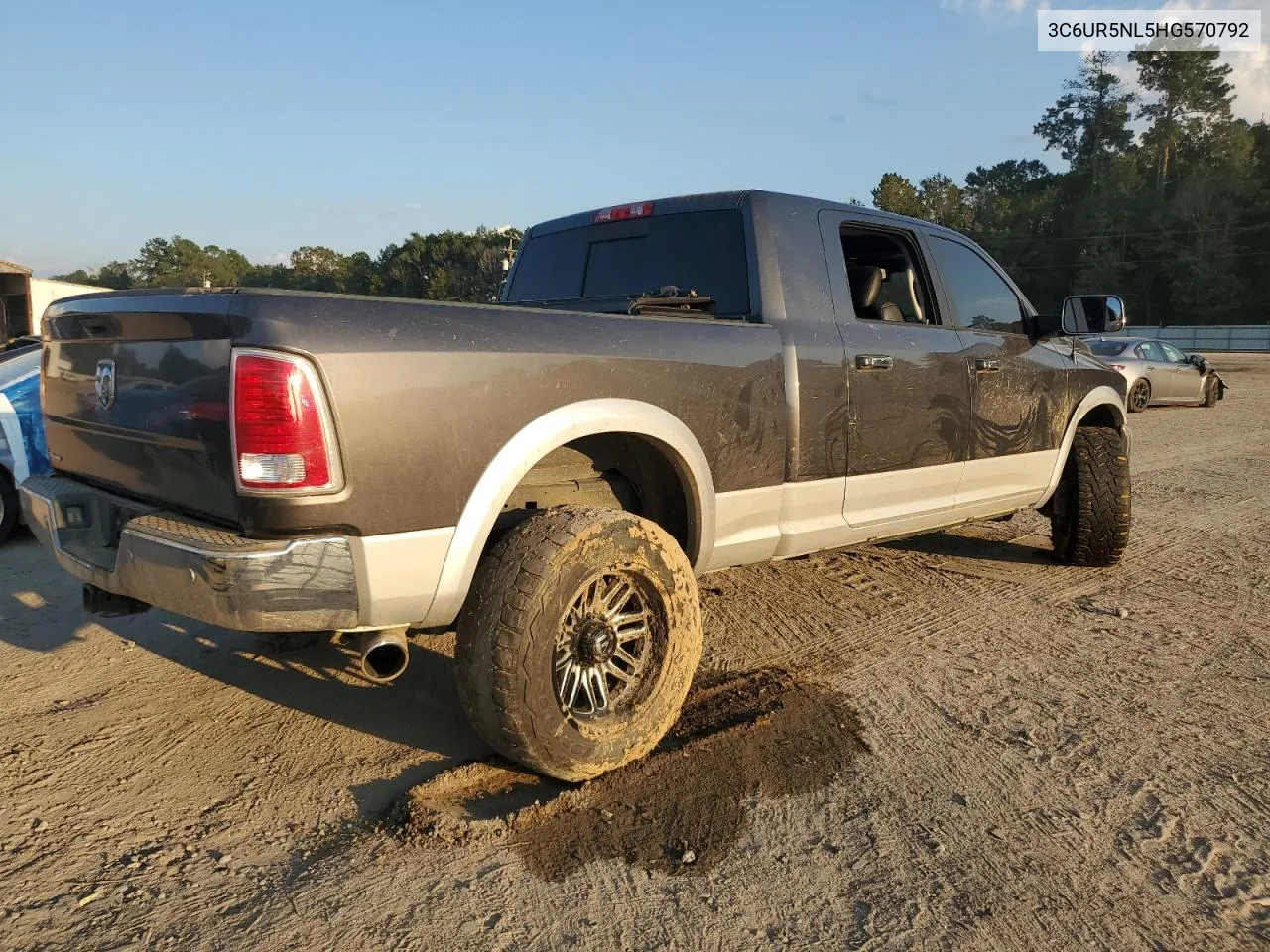 2017 Ram 2500 Laramie VIN: 3C6UR5NL5HG570792 Lot: 72202794