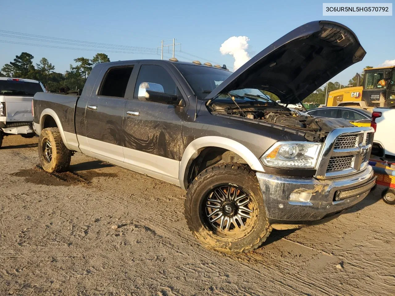 2017 Ram 2500 Laramie VIN: 3C6UR5NL5HG570792 Lot: 72202794