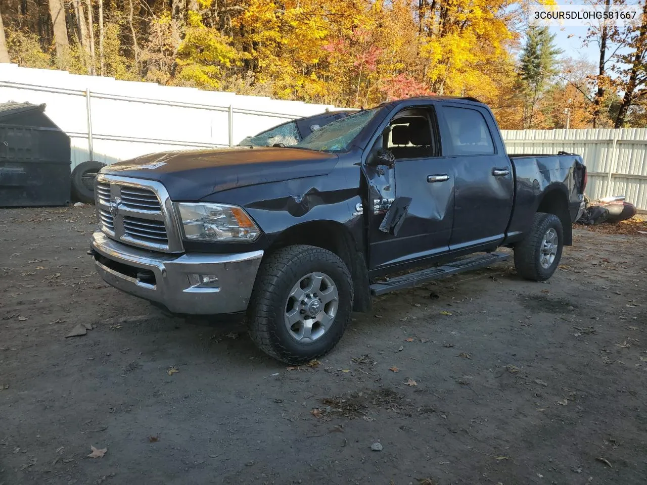 2017 Ram 2500 Slt VIN: 3C6UR5DL0HG581667 Lot: 75773364