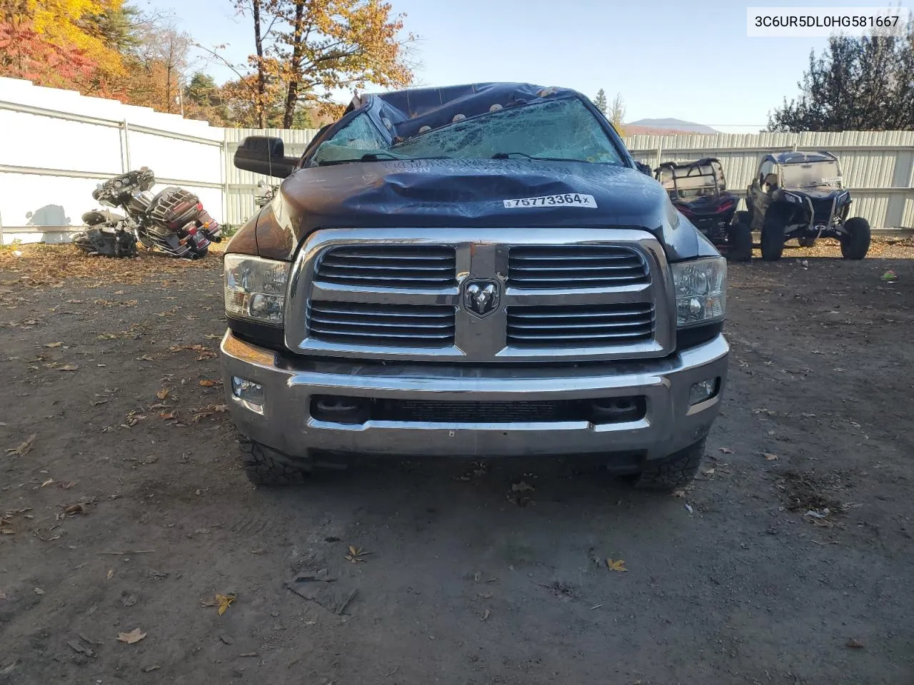 2017 Ram 2500 Slt VIN: 3C6UR5DL0HG581667 Lot: 75773364