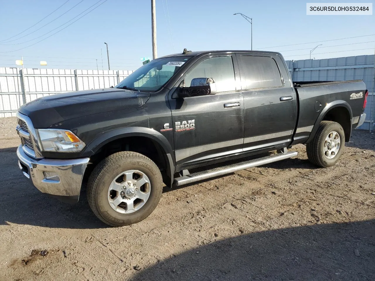 2017 Ram 2500 Slt VIN: 3C6UR5DL0HG532484 Lot: 76602084