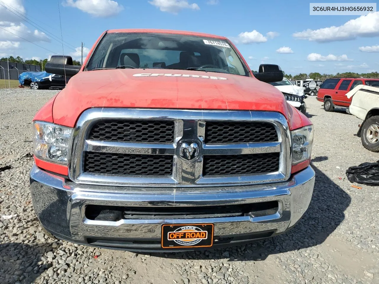 2017 Ram 2500 St VIN: 3C6UR4HJ3HG656932 Lot: 76714574