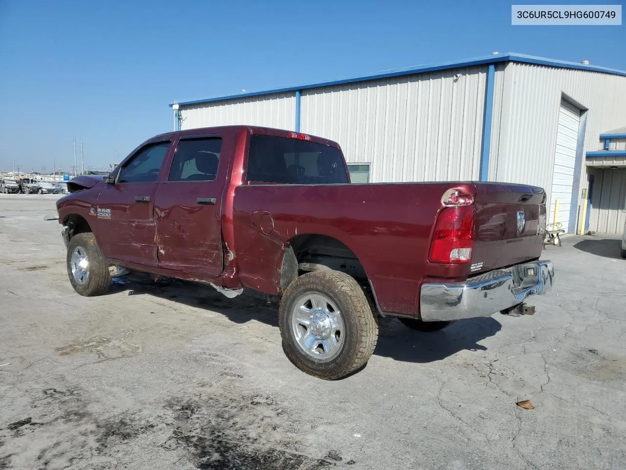 2017 Ram 2500 St VIN: 3C6UR5CL9HG600749 Lot: 77379014